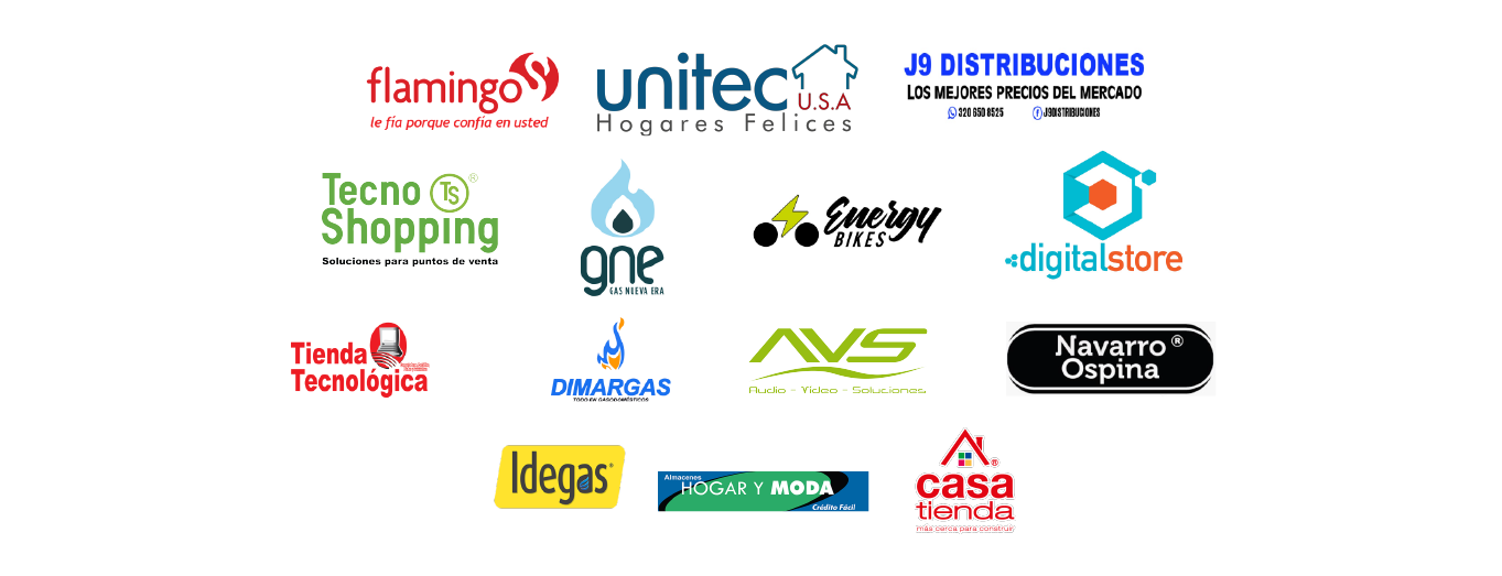 Logos de diferentes marcas aliadas